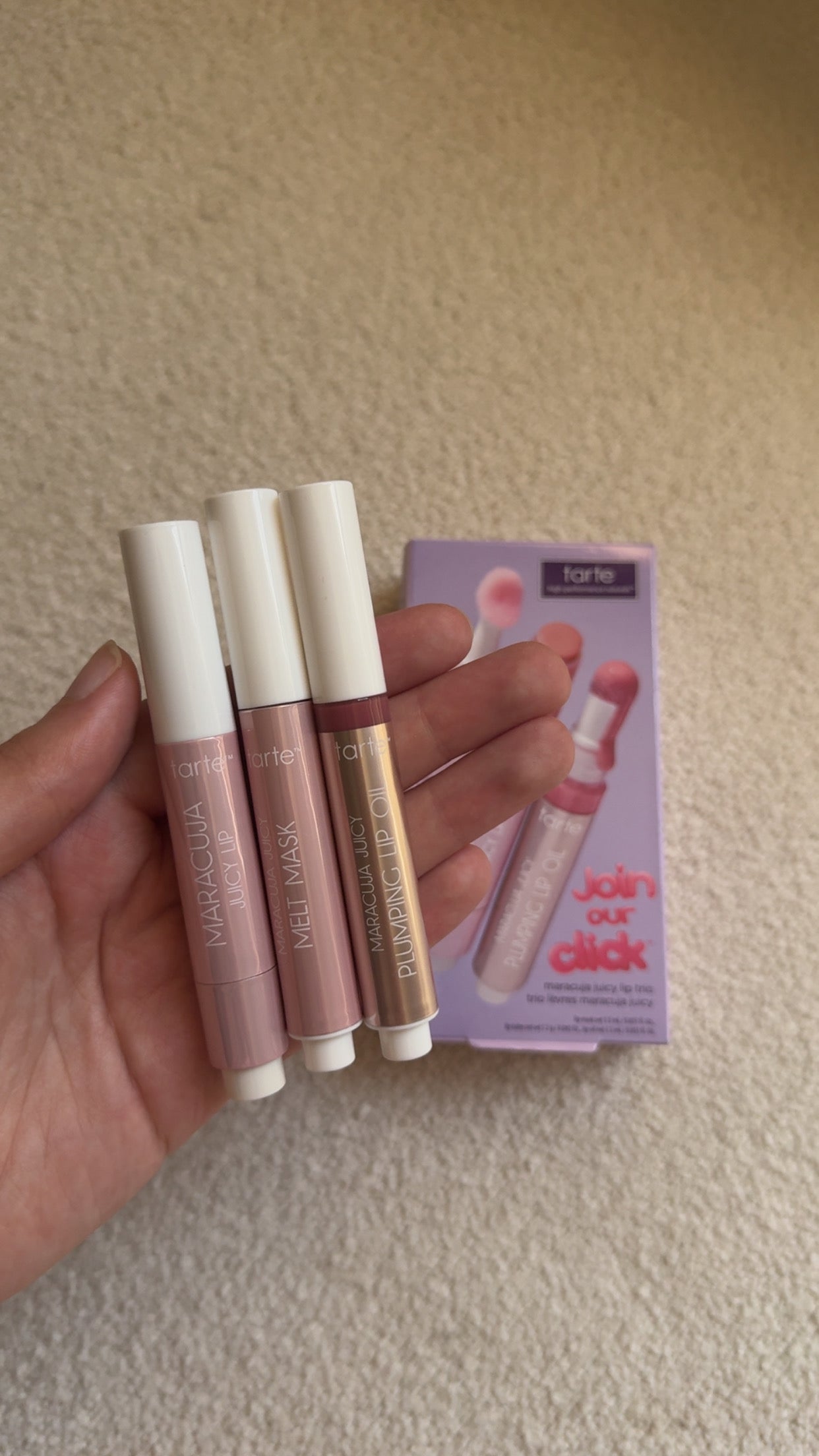 TARTE
Join Our Click™ Maracuja Juicy Lip Trio