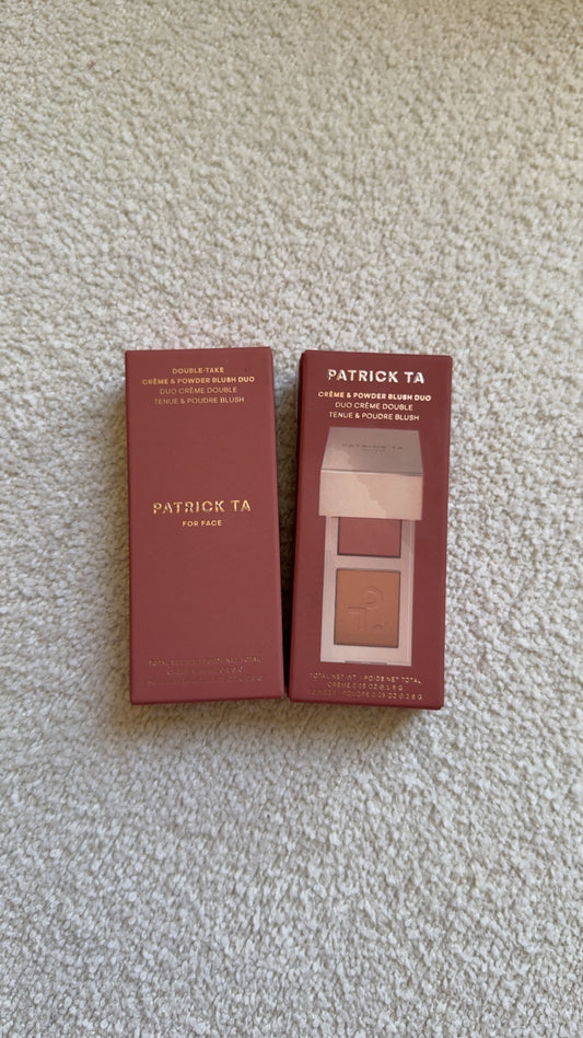 PATRICK TA
Mini Major Headlines Double-Take Crème and Powder Blush Duo