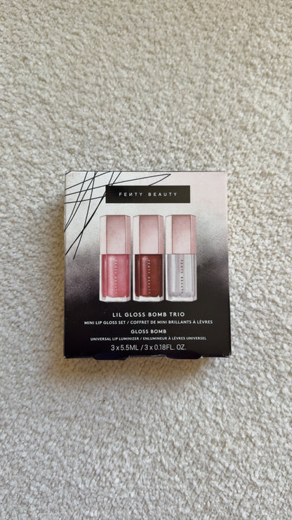FENTY BEAUTY
Lil Gloss Bomb Trio Mini Lip Gloss Set